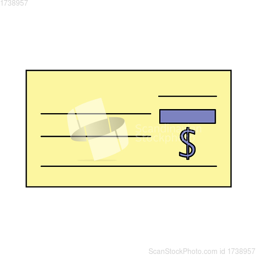 Image of Bank Check Icon