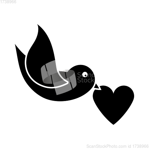Image of Dove With Heart Icon