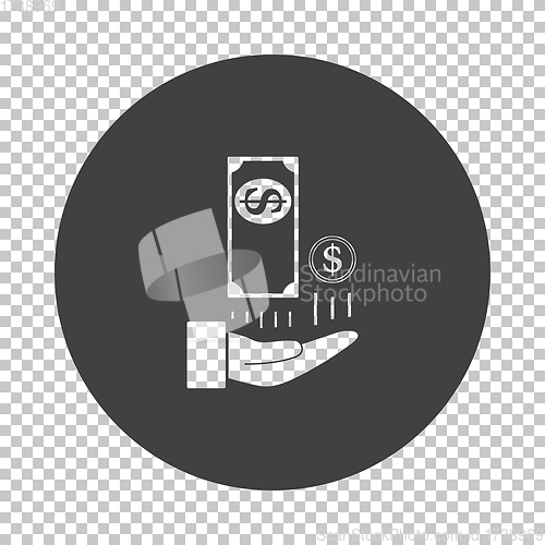 Image of Cash Back To Hand Icon