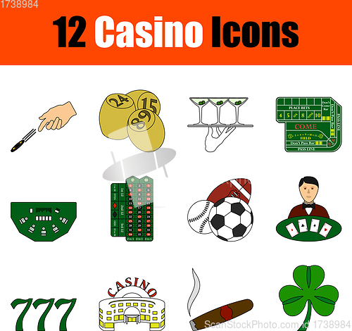 Image of Casino Icon Set