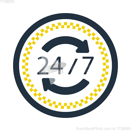 Image of 24 Hour Taxi Service Icon