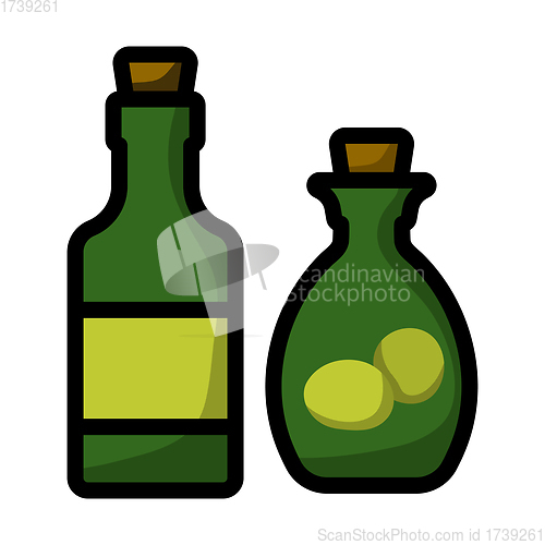 Image of Bottle Of Olive Oil Icon