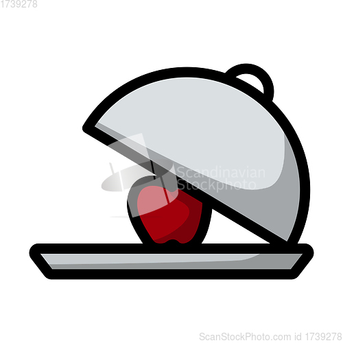 Image of Icon Of Apple Inside Cloche