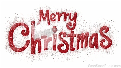 Image of Words Merry Christmas created in Kiwi Typography.