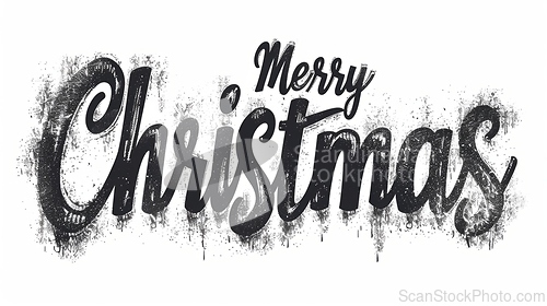 Image of Words Merry Christmas created in Kiwi Typography.