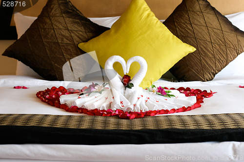 Image of Swan towels