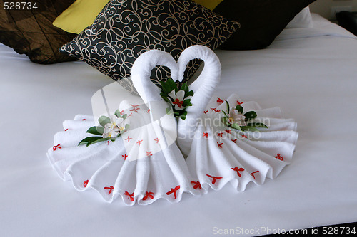 Image of Swan towels