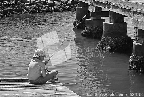 Image of girl fishing