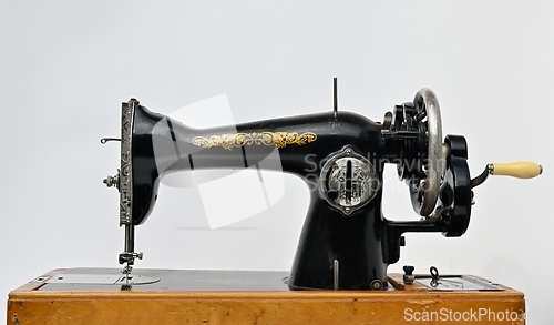 Image of old vintage sewing machine