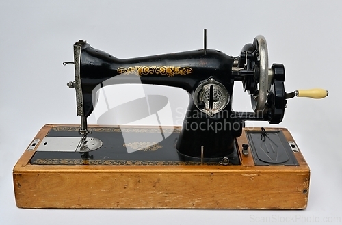 Image of old vintage sewing machine