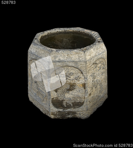 Image of ancient stone bucket