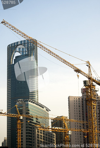 Image of shanghai construction crane