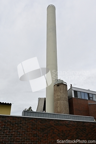 Image of industrial building and a pipe