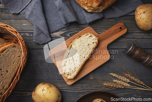 Image of Fresh bread slice
