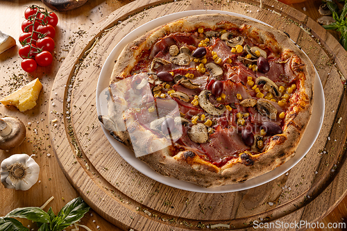 Image of Italian pizza concept