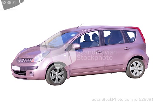 Image of Lilac Japanese Car, Isolated