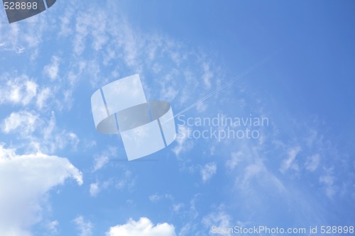 Image of Clouds under Blue Sky