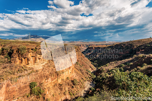 Image of Mountain landscape with canyon, Amhara Region Ethiopia
