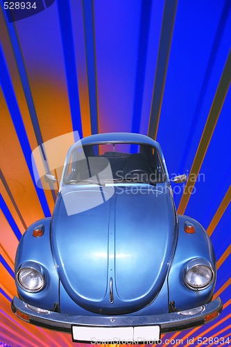 Image of Vintage Blue Car 60's