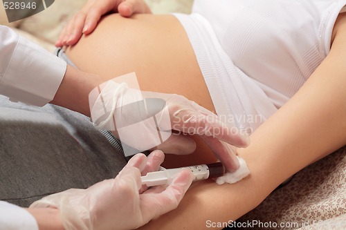 Image of control blood in a laboratory