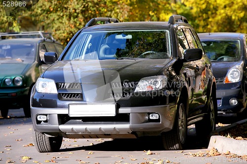 Image of Black Japanese Jeep on Open-Air