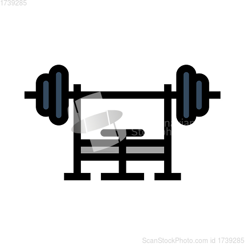 Image of Icon Of Bench With Barbell