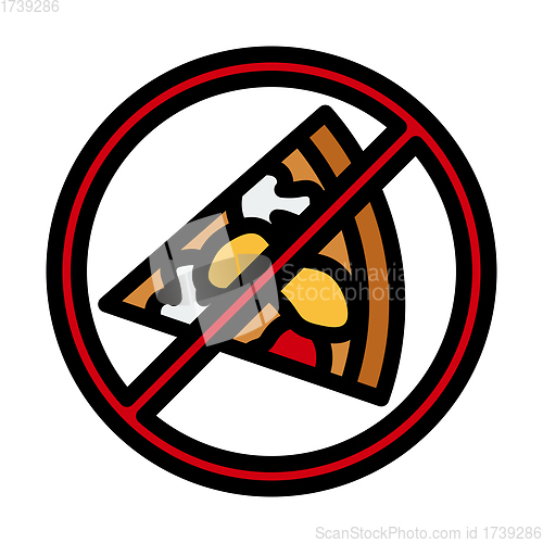 Image of Icon Of Prohibited Pizza