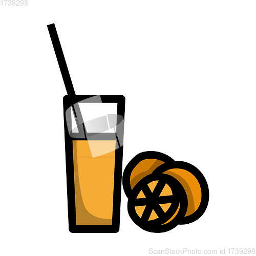 Image of Icon Of Orange Juice Glass