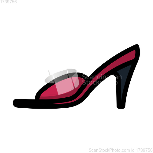 Image of Woman Pom-pom Shoe Icon