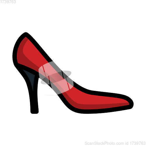 Image of Middle Heel Shoe Icon