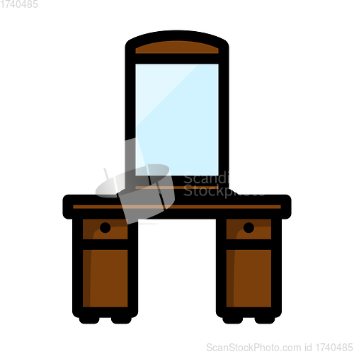 Image of Dresser With Mirror Icon