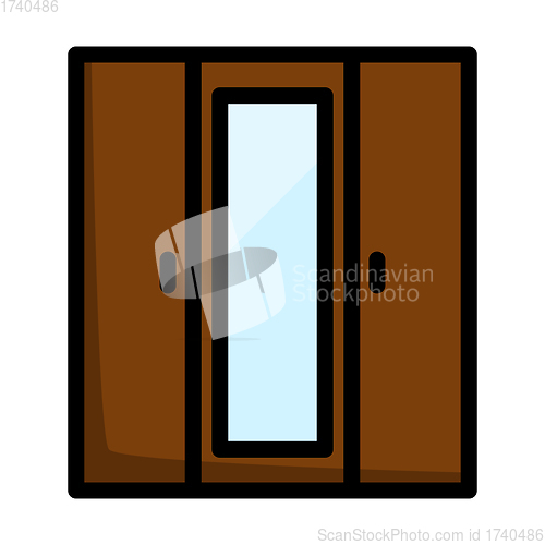 Image of Wardrobe With Mirror Icon