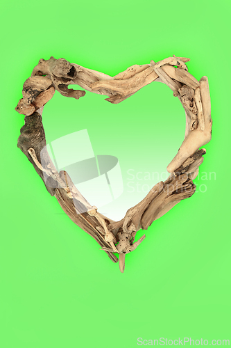 Image of Driftwood Heart Shape Wreath  Composition