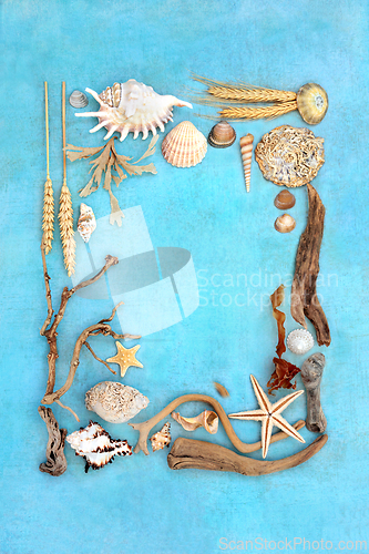 Image of Natural Nature Objects Background Border 