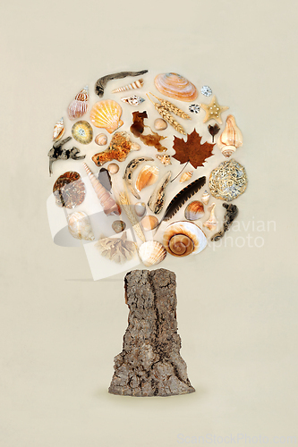 Image of Surreal Natural Nature Tree Collage Design