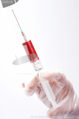 Image of Syringe in hand