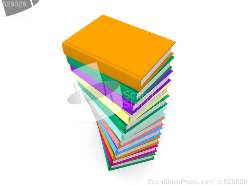 Image of Stack of colored Books 