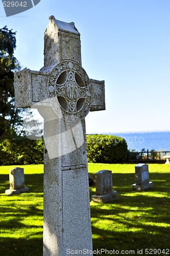 Image of Graveyard with celtic cross