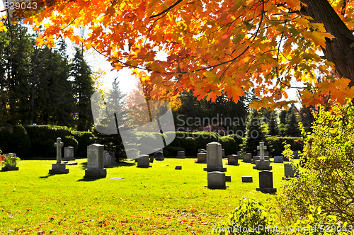 Image of Graveyard with tombstones