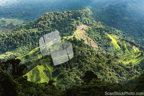 Image of Landscape of Sierra Nevada mountains, Colombia wilderness landscape.