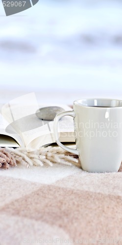 Image of Relaxing reading with tea