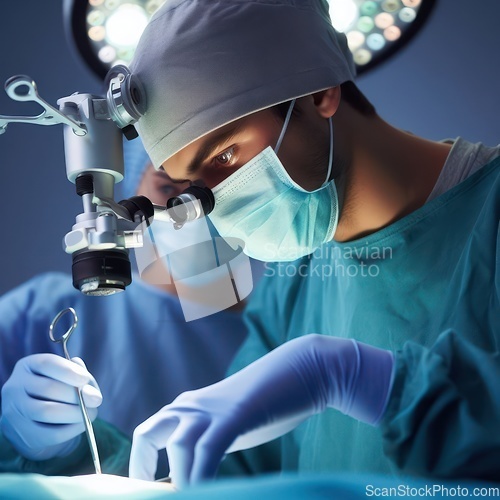 Image of doctor performing operation
