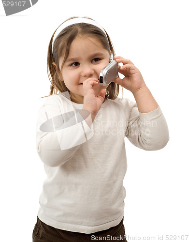 Image of Toddler On Cell Phone