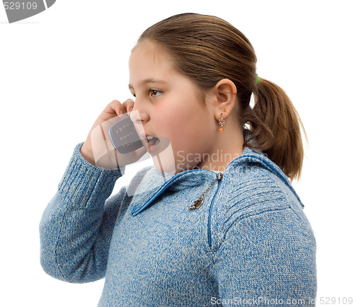 Image of Girl Talking On The Phone