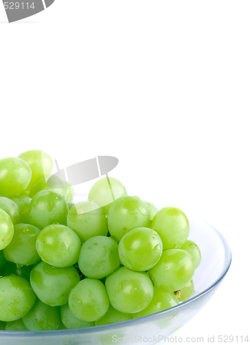 Image of green grapes in bowl