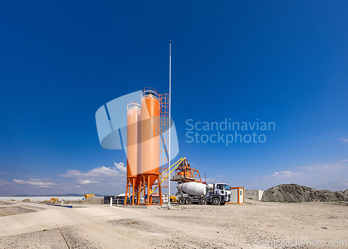 Image of Vibrant image of a cement plant