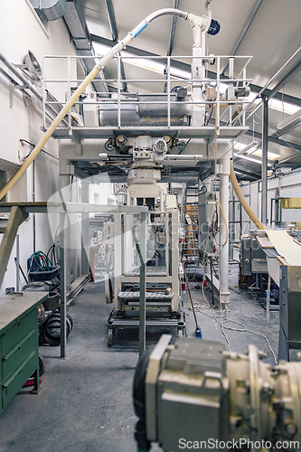 Image of Vertical view of an industrial factory