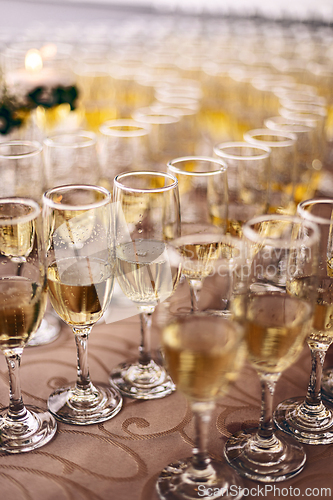 Image of Elegant champagne glasses