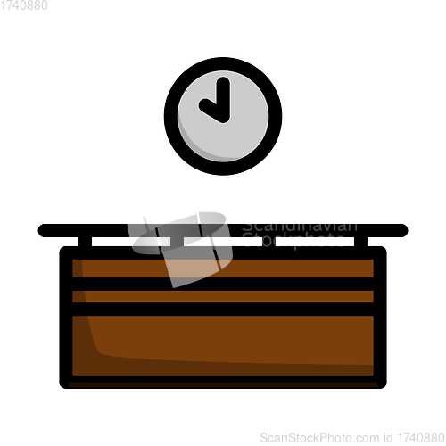 Image of Office Reception Desk Icon
