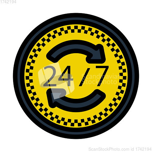 Image of 24 Hour Taxi Service Icon